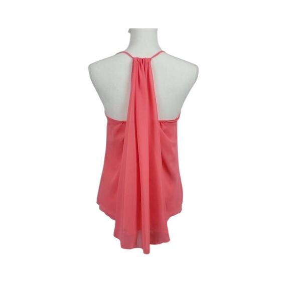 NWT! Jennifer Lopez Coral Tulip Chiffon Tank Top Blouse L - Picture 2 of 7